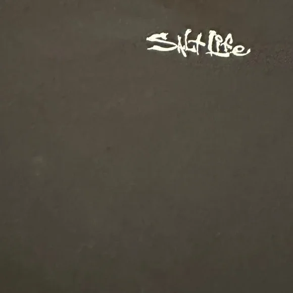 Salt Life Mens Large Black Long Sleeve Key West Skull Fish Hook Graphic T-Shirt - Picture 6 of 8